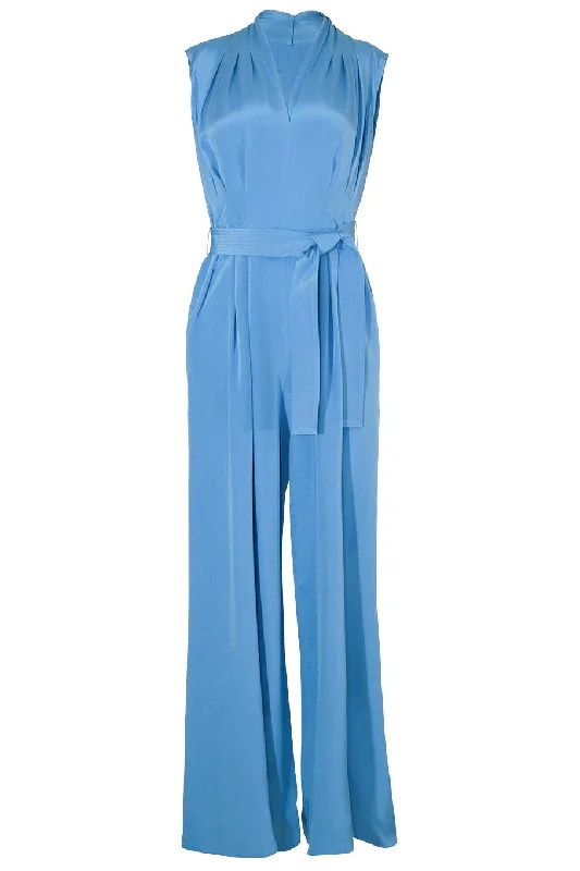 Nansi Jumpsuit - Cerulean Cotton jumpsuit, Soft fabric, Comfortable, Everyday style