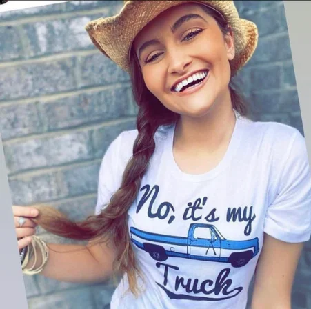 Original Cowgirl Clothing T-Shirts: No, It's My Truck-- Lace Blend Ribbed Blend Corduroy Blend