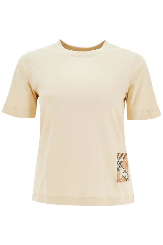 T-shirt With Patch Logo Design-- Modern Contemporary Chic