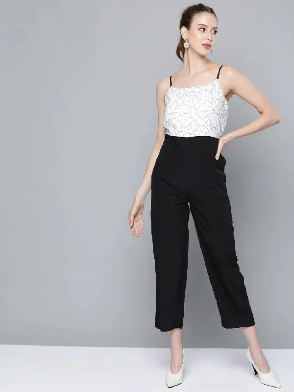 Women Solid White Jumpsuits & Sets Skinny leg jumpsuit, Sleek, Elegant, Trendy