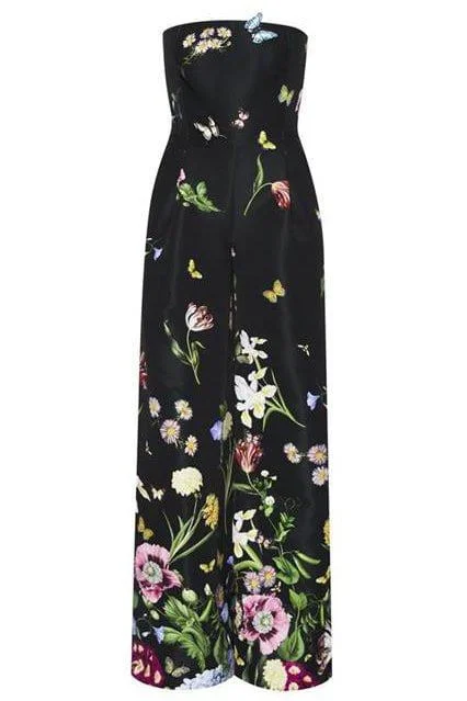 Multi Floral Faille Jumpsuit Casual romper jumpsuit, Comfortable, Trendy, Playful