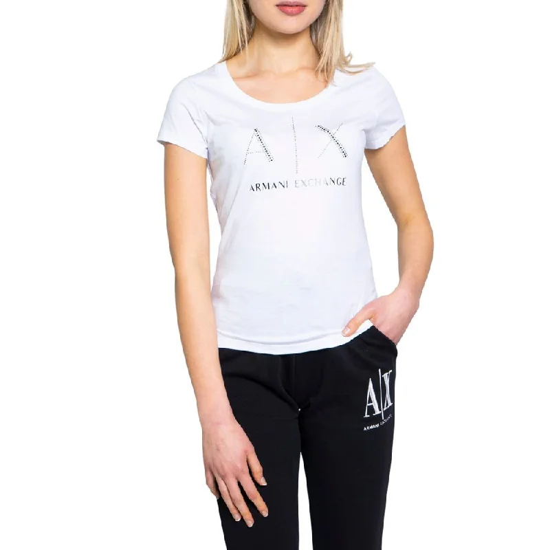 White Cotton Tops & T-shirt-- Cashmere Blend Cotton Blend Poly Blend