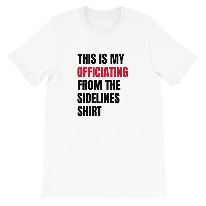 Officiating From The Sidelines T-Shirt-- Polka Dot Checkered Tartan