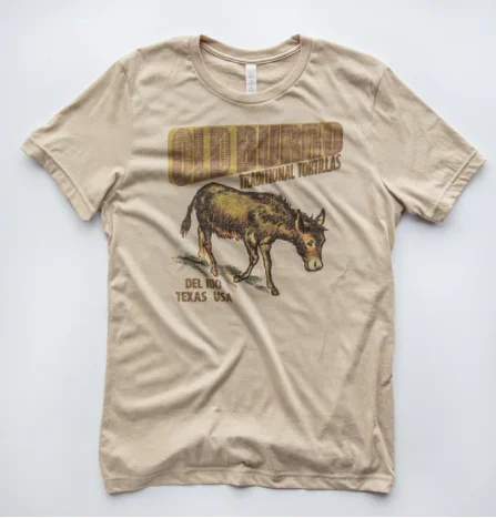 Original Cowgirl Clothing T-Shirts: Old Burro, Del Rio Tee-- Polka Dot Checkered Tartan
