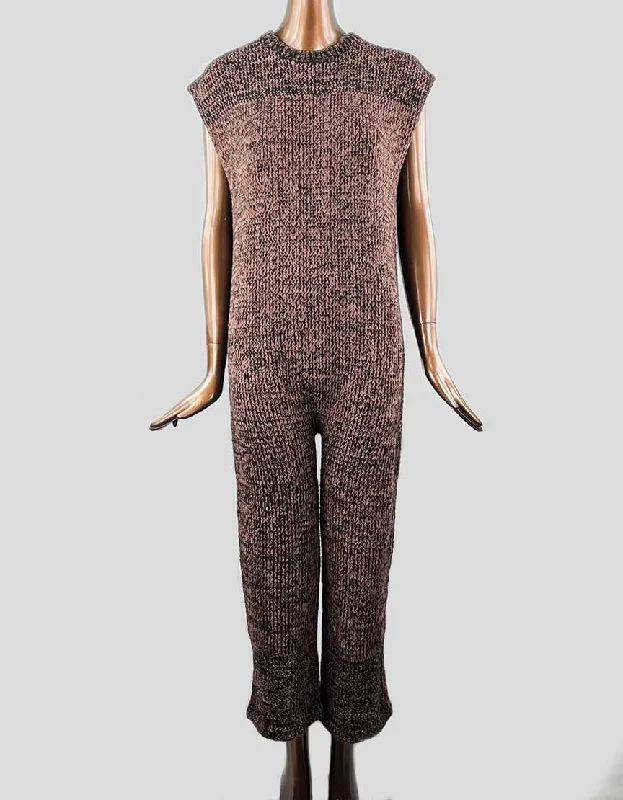Kristen Bell's Atelier Delphine Chick Knit Kiko Sleeveless Jumpsuit - Small One-shoulder jumpsuit, Sexy, Fashionable, Night out