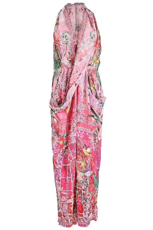 Draped Front Bodice Jumpsuit Summer beach jumpsuit, Comfortable, Casual, Trendy