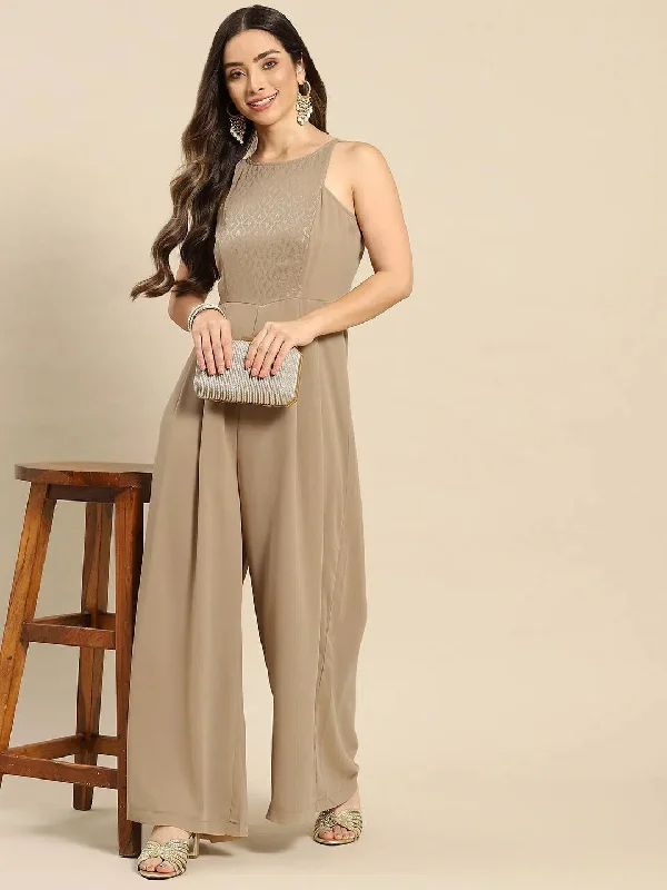 Women Solid Standard Skin Jumpsuits & Sets Floral print jumpsuit, Relaxed fit, Comfortable, Trendy
