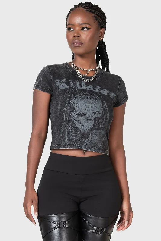 Digi Death Shrunken T-Shirt-- Chenille Fabric Brocade Fabric Lace Fabric