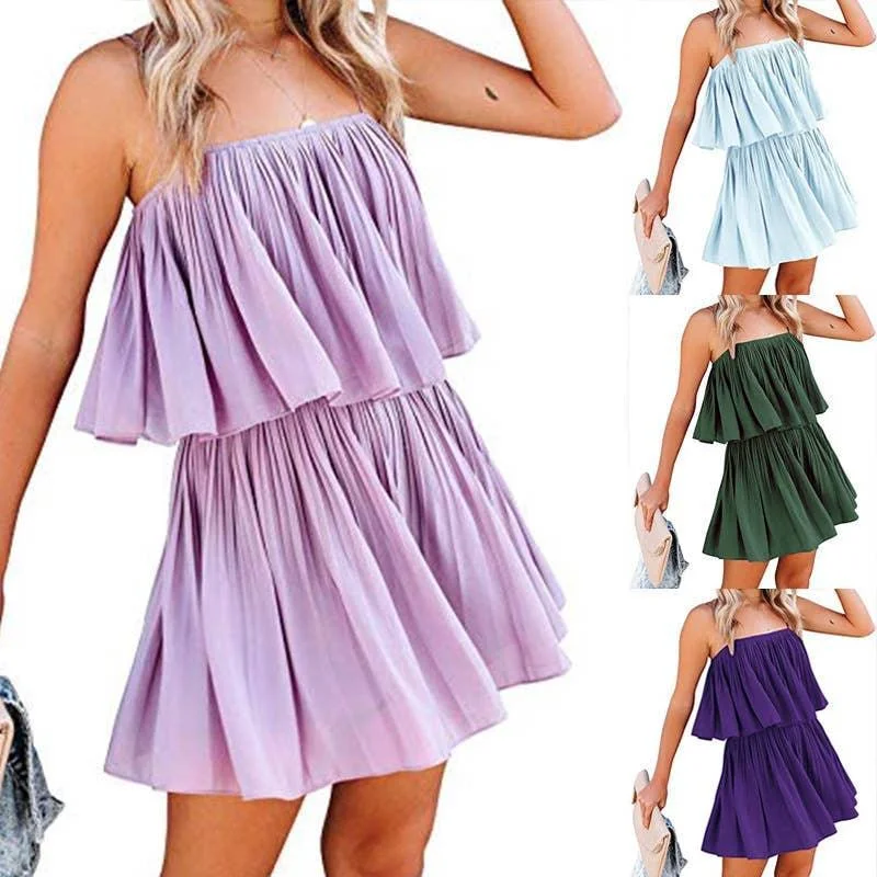 Ladies Two String Shoulder Plait Daily Jumpsuit 2352# Solid color jumpsuit, Simple style, Sleek, Stylish