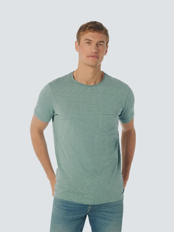 T-Shirt Crewneck Slub-- Solid Color Striped Floral
