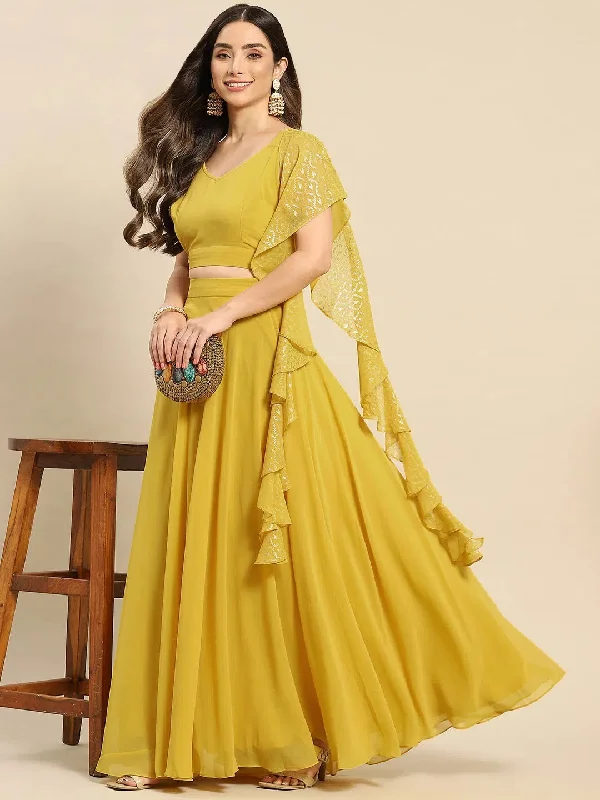 Women Solid Standard Yellow Jumpsuits & Sets Casual chic jumpsuit, Relaxed, Comfortable, Stylish Women Solid Standard Yellow Jumpsuits & Sets Casual chic jumpsuit, Relaxed, Comfortable, Stylish