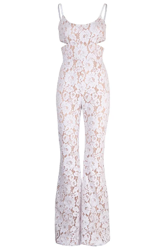 Cutout Flare Jumpsuit Sleeveless wide leg jumpsuit, Comfortable, Trendy, Casual