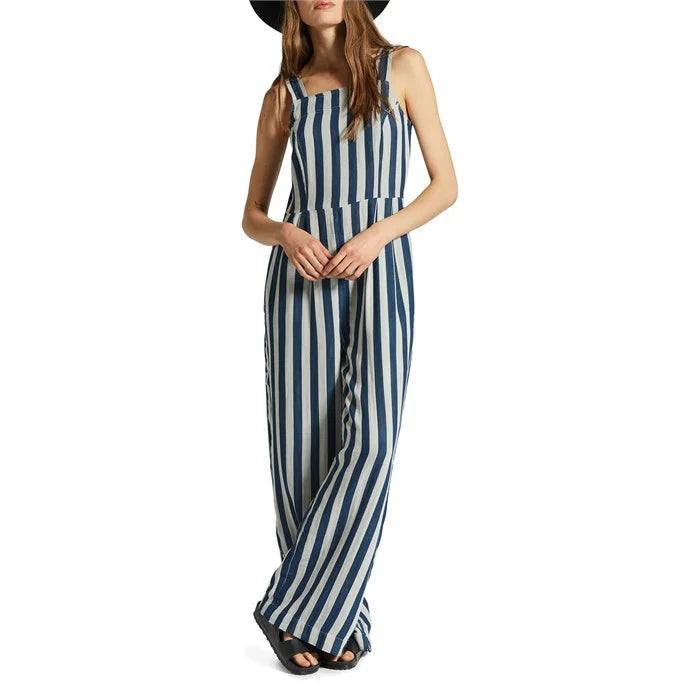 Mykonos Striped Jumpsuit Classic denim jumpsuit, Street style, Comfortable, Trendy