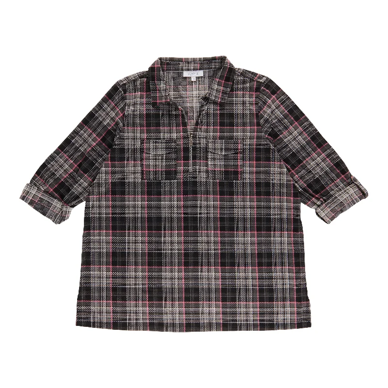 mySTYLE Women's Plus Flannel Shirt