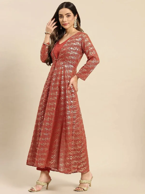 Women Solid Standard Rust Jumpsuits & Sets Formal jumpsuit, Elegant, Chic, Trendy