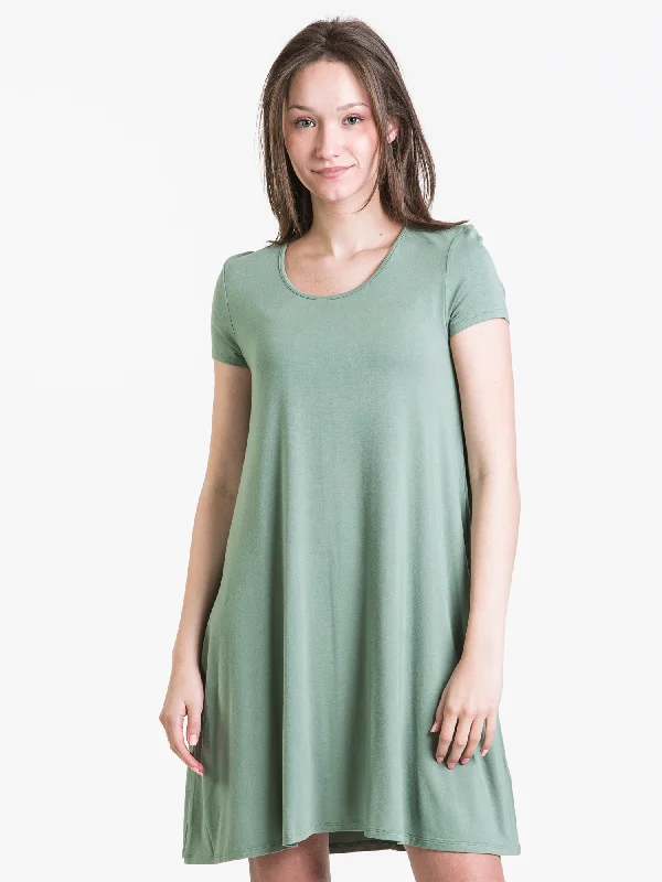 HARLOW JAC T-SHIRT DRESS - CLEARANCE-- Anti-Pilling Machine Wash Handmade