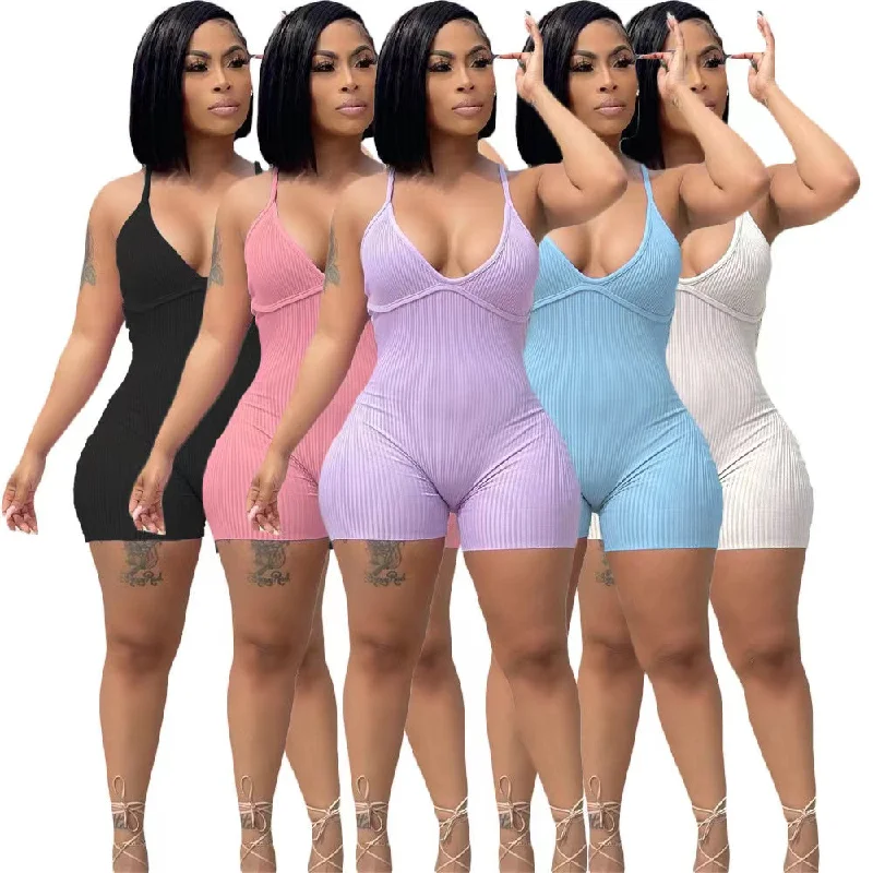 Sling-strap jumpsuit（CL12164） Halter jumpsuit, Sexy, Casual, Comfortable