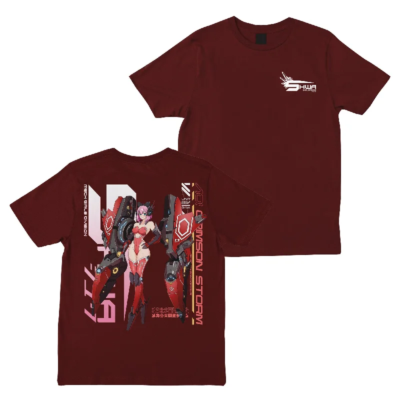 ACS-001 MAROON SHIRT-- Elegant Classic Vintage
