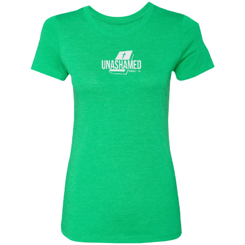 Unashamed Ladies Triblend Tee Shirt-- Cotton Fabric Linen Fabric Terry Fabric