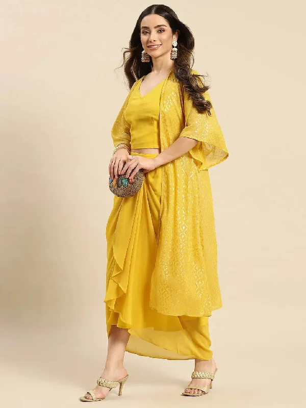 Women Solid Standard Yellow Jumpsuits & Sets Double-breasted jumpsuit, Vintage, Elegant, Chic Women Solid Standard Yellow Jumpsuits & Sets Double-breasted jumpsuit, Vintage, Elegant, Chic