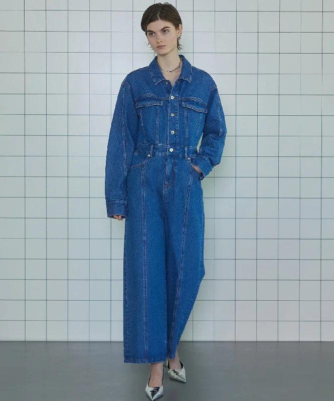 【SALE】Denim Jumpsuit Summer jumpsuit, Light fabric, Casual, Relaxed fit