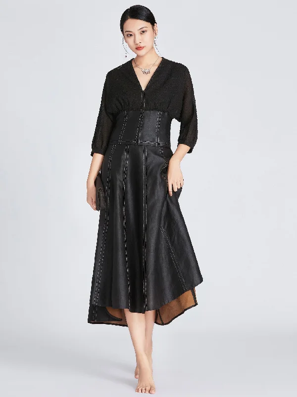 Gambiered Guangdong Habotai Silk Shirt-- Wool Fabric Cashmere Fabric Tweed Fabric