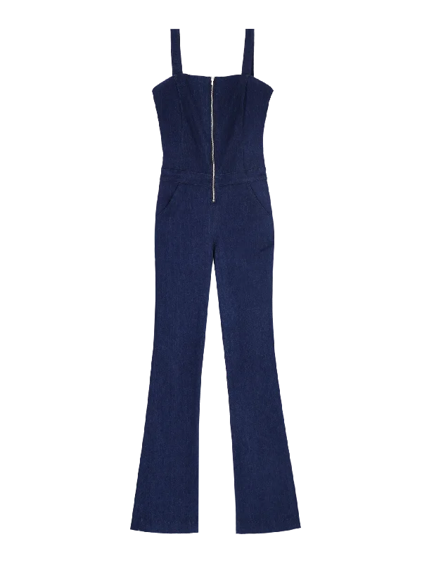 sleeveless denim jumpsuit Boho jumpsuit, Loose fit, Casual, Comfortable