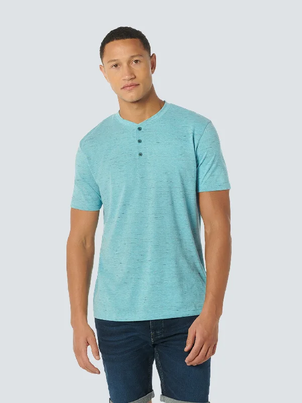 T-Shirt Granddad Melange-- Chenille Brocade Lace