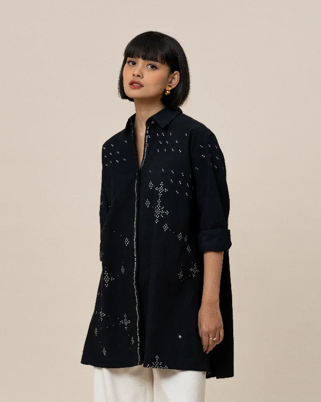 ANGKASA - Oversized Shirt-- Chenille Fabric Brocade Fabric Lace Fabric