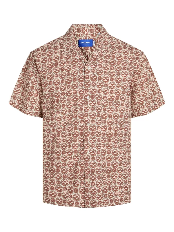 JORLUKE SEERSUCKER RESORT SHIRT SS SN-- Iron Safe Non-Iron Wrinkle Free