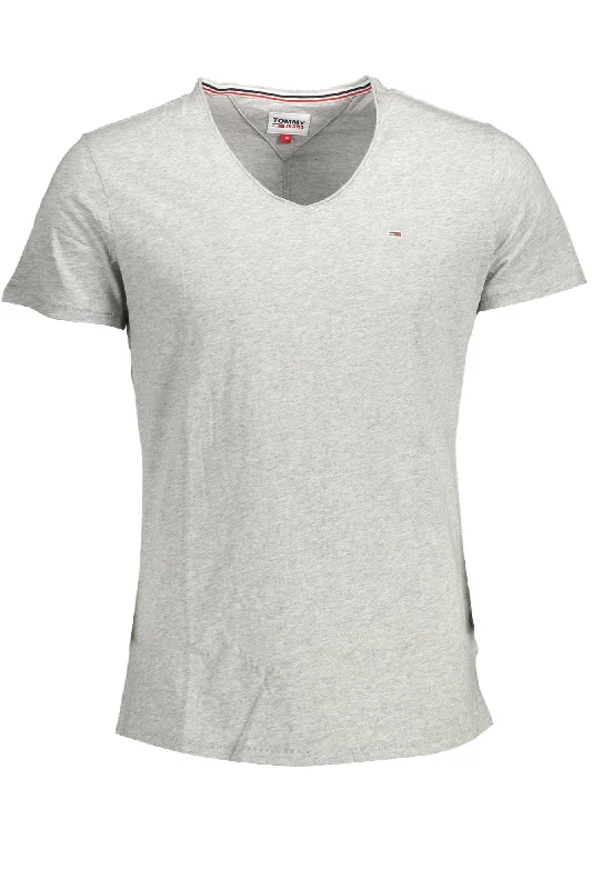 Gray Polyester Men T-shirt-- Sequined Glittery Shiny