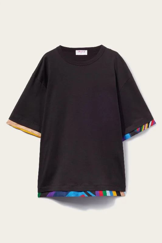 Cotton T-Shirt-- Boxy Fit Fitted Loose