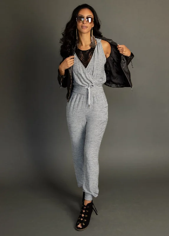 Baylee Jumpsuit in Heather Charcoal Cozy jumpsuit, Casual, Comfortable, Street style