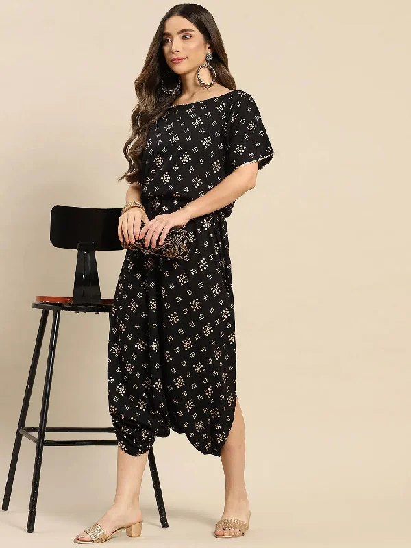 Women Solid Standard Black Jumpsuits & Sets Denim blue jumpsuit, Classic, Casual chic, Stylish