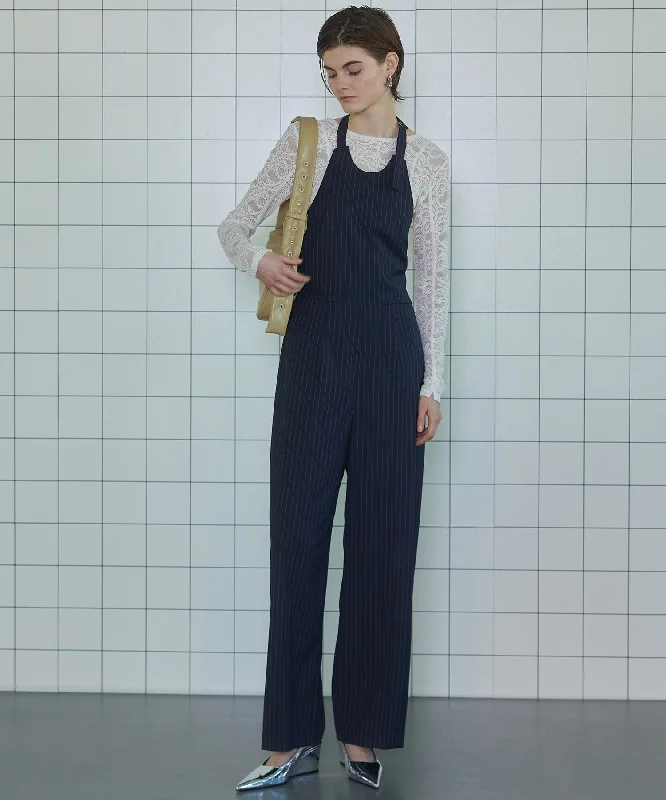 American Sleeve Stripe Jumpsuit Off-shoulder wide leg jumpsuit, Trendy, Comfortable, Stylish
