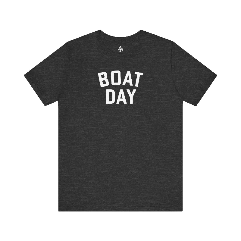Boat Day T-shirt-- Graphic T-Shirt Round Neck Polyester