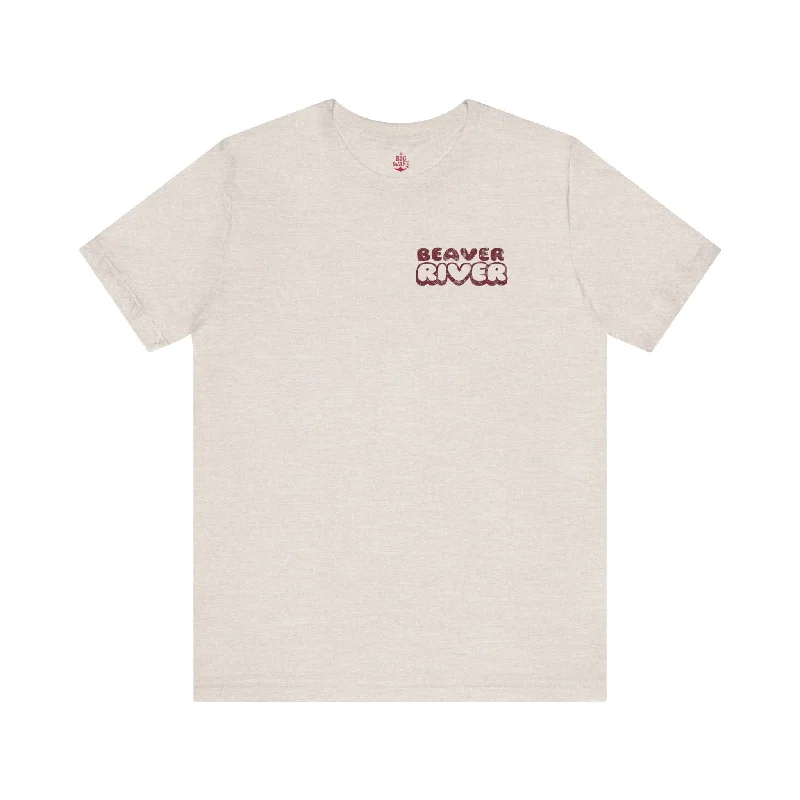 Beaver River T-shirt-- Ribbed T-Shirt High Neck Heavyweight