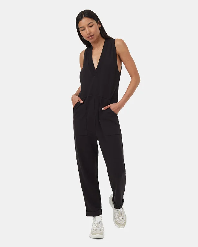 SoftTerry V-neck Jumpsuit Relaxed fit jumpsuit, Comfortable, Chic, Street style