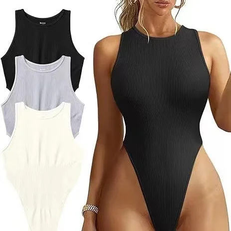 Ribbed sleeveless neck jumpsuit（CL12260） Pleated wide leg jumpsuit, Elegant, Chic, Feminine