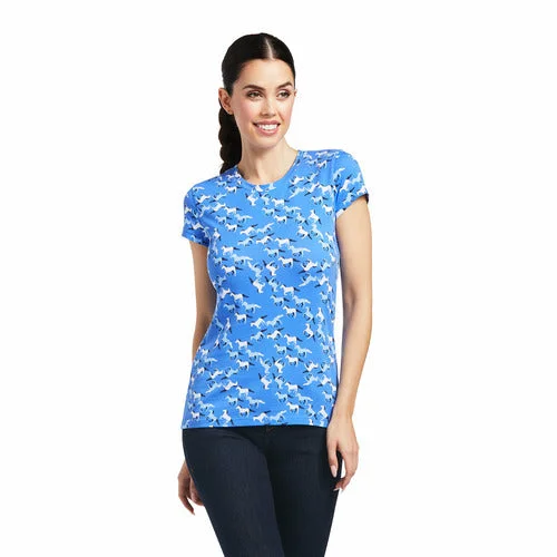 Ariat Ladies Gallop Short Sleeve T-Shirt CLOSEOUT-- Rayon Velvet Corduroy