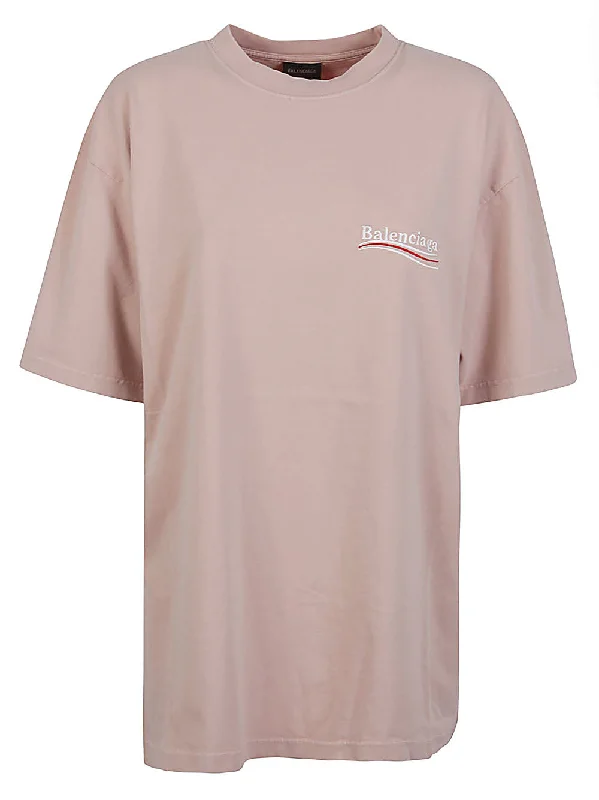 Balenciaga T-shirts And Polos Pink-- Machine Wash Dry Clean Hand Wash