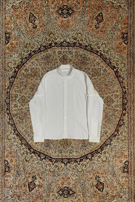 Tiefen shirts (White)-- Mesh Fabric Canvas Fabric Denim Fabric