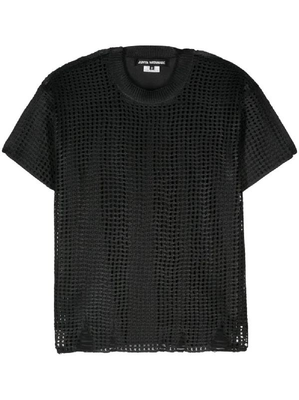 Junya Watanabe T-shirts And Polos Black-- Rayon Velvet Corduroy