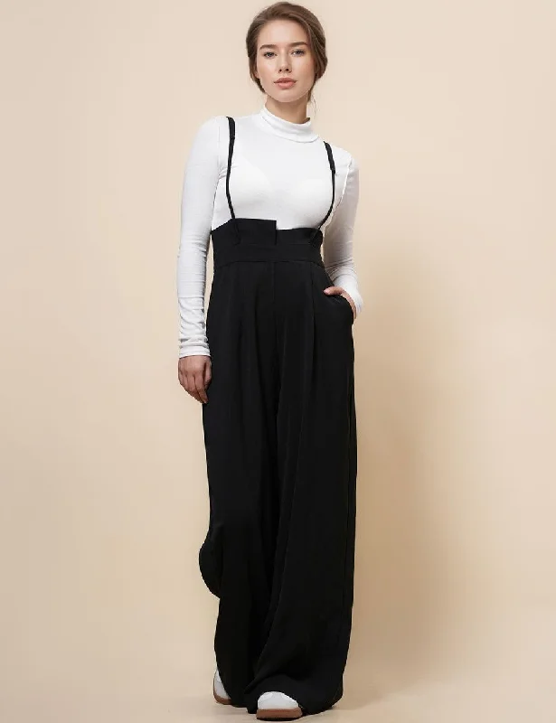 Ladies String Shoulder Overall Wide Leg Jumpsuits SKJ4953 Boho chic jumpsuit, Relaxed, Trendy, Comfortable