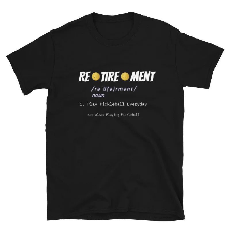 Retirement Pickleball Shirt-- Handmade Hand-knitted Hand-woven