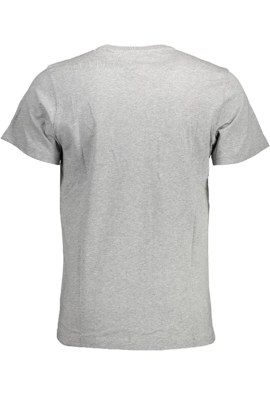 Gray Cotton Men Tshirt-- Jersey Fabric Tulle Fabric Batik Fabric
