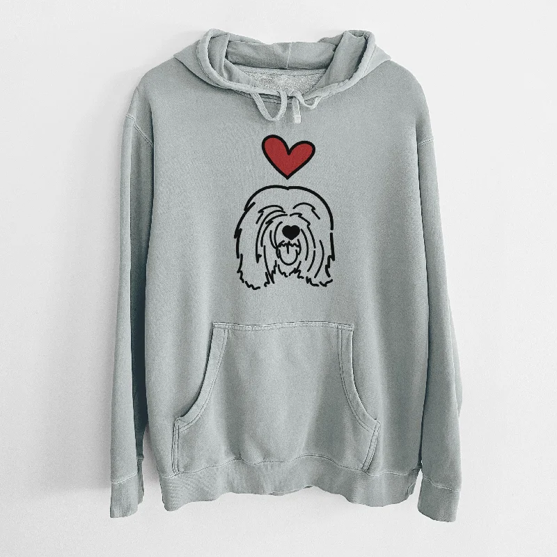 Love Always Tibetan Mastiff - Stan - Unisex Pigment Dyed Hoodie Hoodie with Zipper Placket Modern Functional