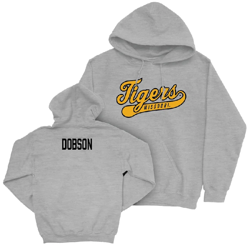 Sport Grey Women's Golf Script Hoodie  - Addie Dobson Hoodie with Side Slits Relaxed Casual