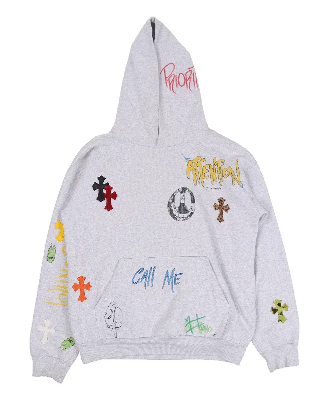 Matty Boy Hoodie Hoodie with Patch Decorative Personalized