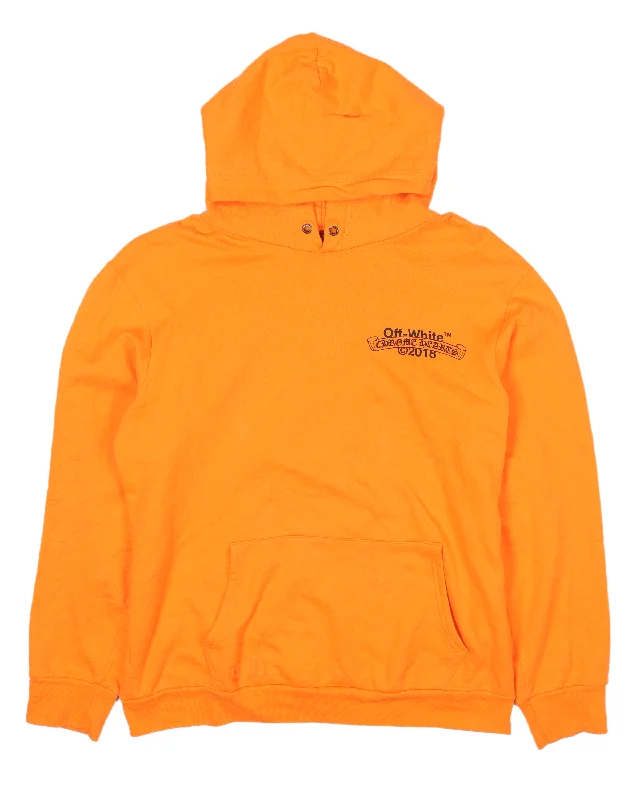 Off White Hoodie (2018) Hoodie with Double Zipper Versatile Adjustable